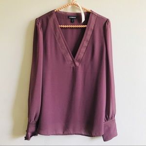 Express Button Side Puff Sleeve Portofino Shirt